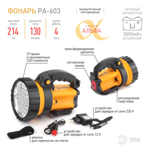 Ручной фонарь Альфа PA-603