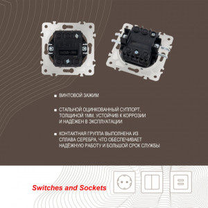 Кнопка звонка am-203 203.36-1.white