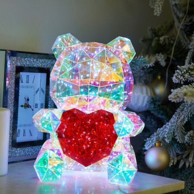 Светильник декоративный  ULD-R508 USB BEAR WITH HEART
