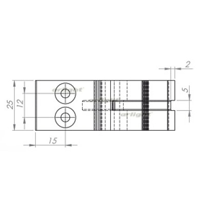 Держатель ALU 015529